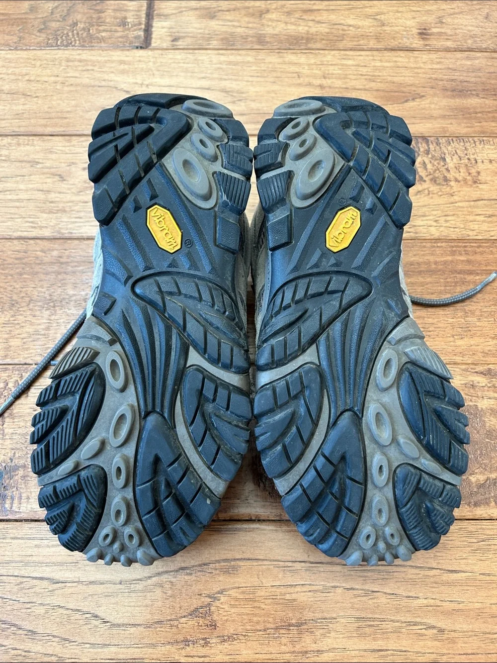 Merrell Moab 2 Waterproof Low Top Hiking Shoes Leather Mesh Granite Size 8 Wide
